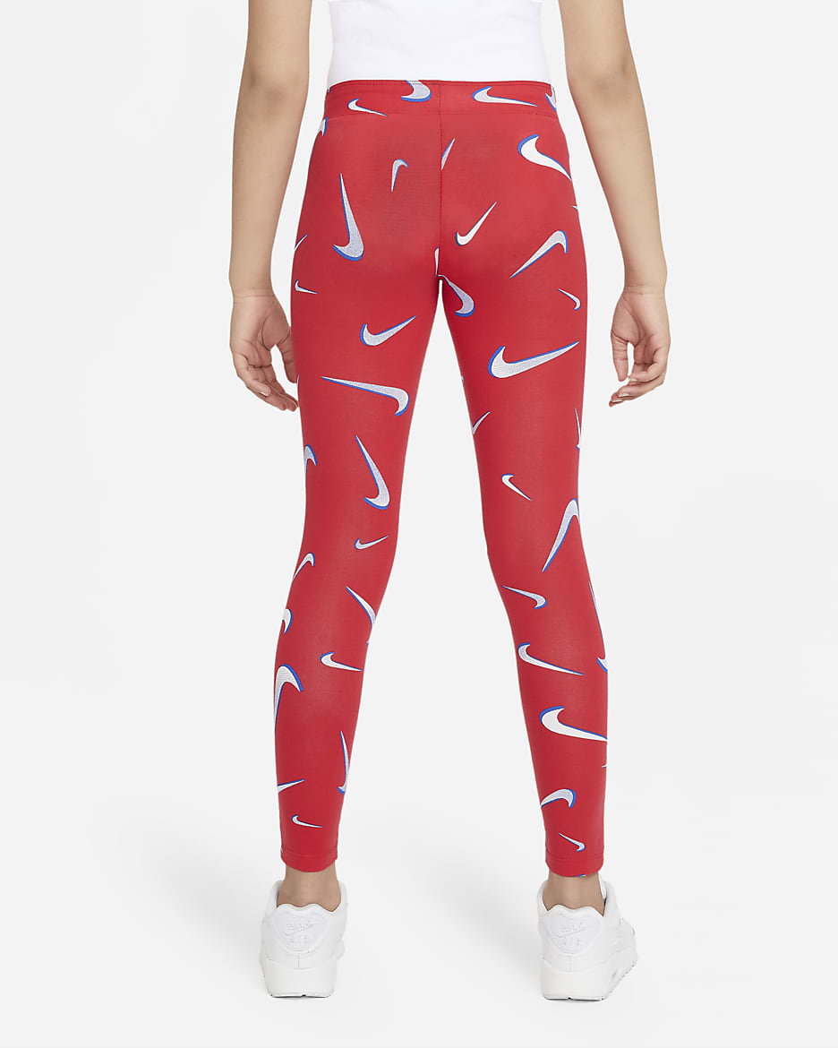 Nike all over print swoosh leggings online